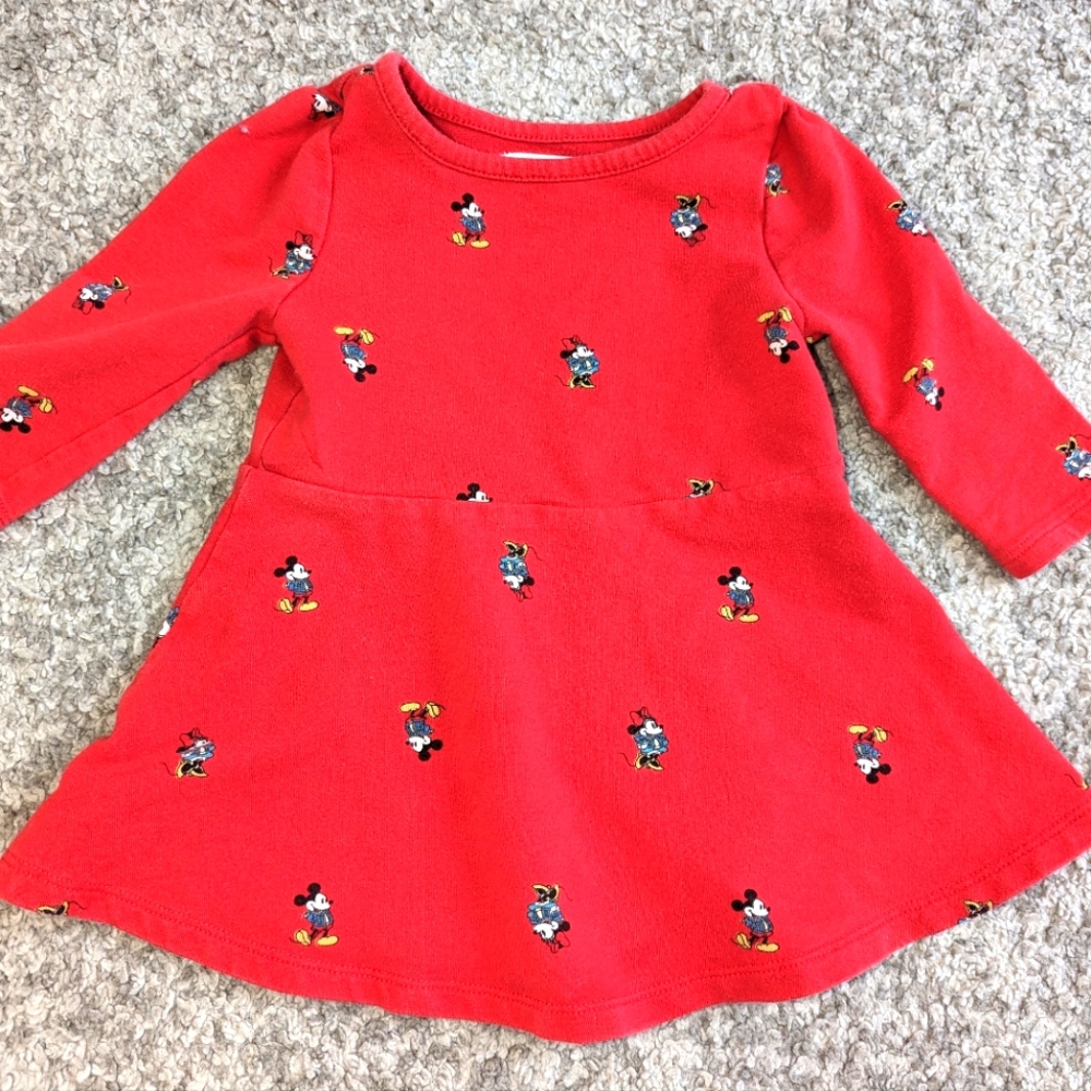 Minnie mouse red dress. Baby Gap Disney. EUC. 12-18 months.